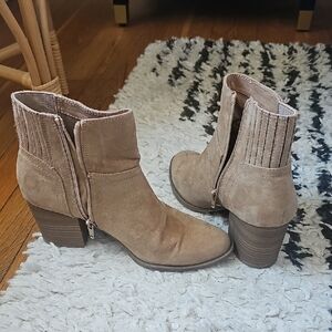 Tan Suede Ankle Boots